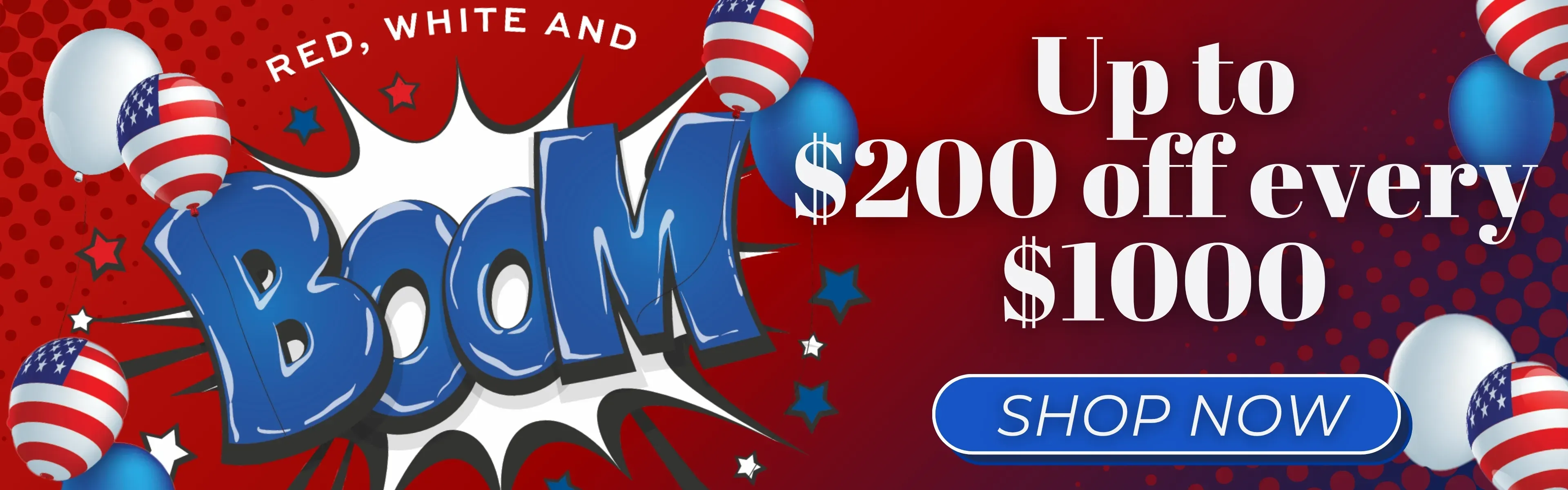 Gish's Red White and BOOM Sale!